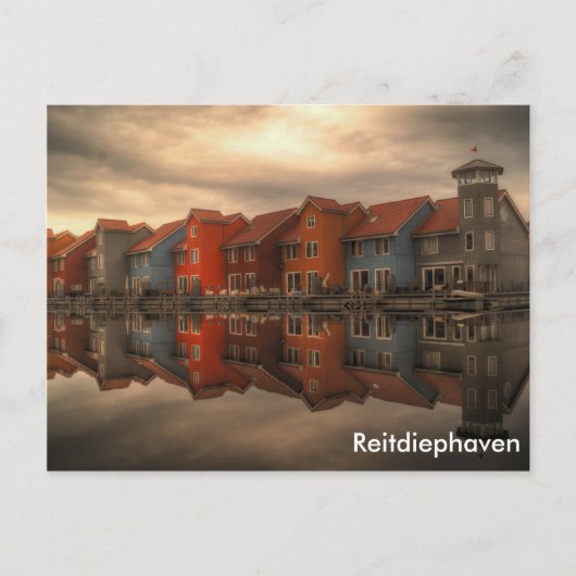 Carte Postale Reitdiephaven, Groningen, Pays-Bas (Devant)