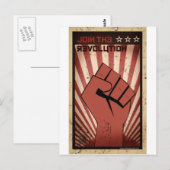 Carte Postale Rejoignez la révolution (Devant / Derrière)