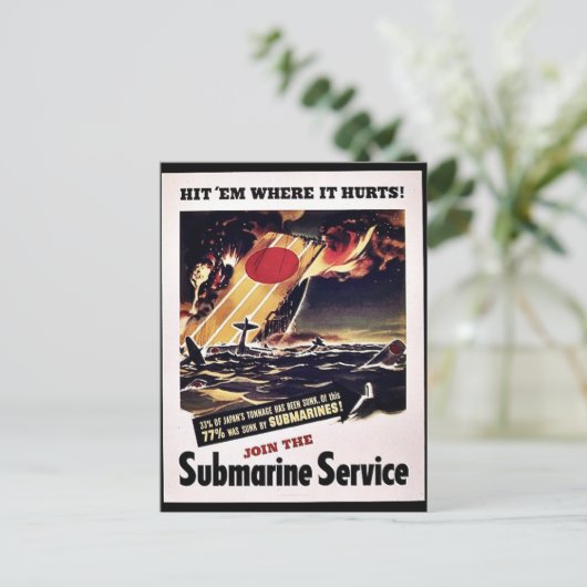 Carte Postale Rejoignez Le Service Sous-Marin (Debout devant)