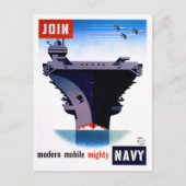 Carte Postale Rejoignez Modern Mobile Mighty Navy - Rejoignez la (Devant)