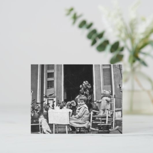 Carte Postale Rejoignez-nous pour du thé (Debout devant)