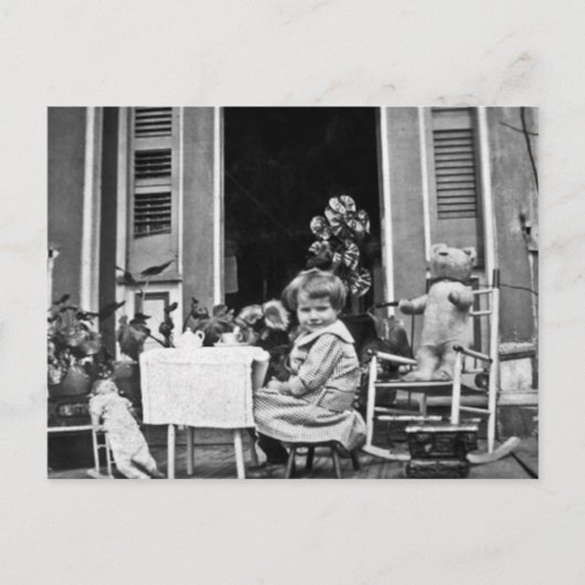 Carte Postale Rejoignez-nous pour du thé (Devant)