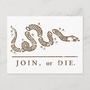 Carte Postale Rejoindre ou mourir Libertarien