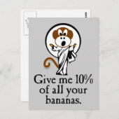 Carte Postale Réjouir le singe (Devant / Derrière)