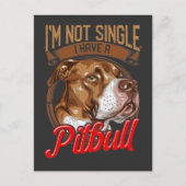 Carte Postale Relation de chien Pitbull Parent de chiot (Devant)