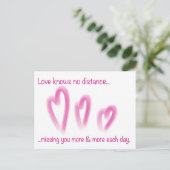 Carte Postale Relation romantique longue distance PostCard (Debout devant)