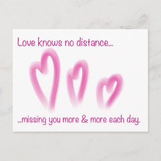 Carte Postale Relation romantique longue distance PostCard