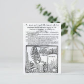 Carte Postale Relation vraie et exacte du mode de vie de la Maje (Debout devant)