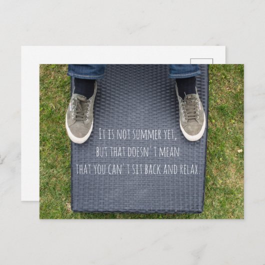 Carte Postale Relax (Devant / Derrière)