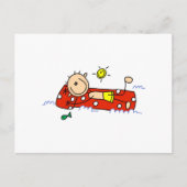 Carte Postale Relaxation sur matelas gonflables (Devant)