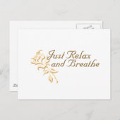 Carte Postale Relaxez-vous et respirez (Devant / Derrière)