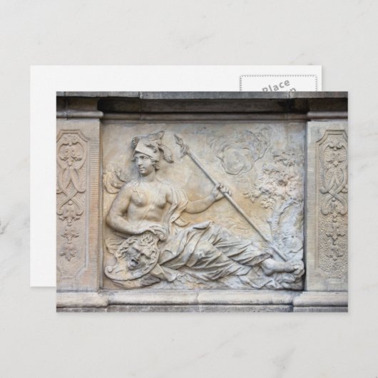 Carte Postale Relief d'Athena (Devant / Derrière)