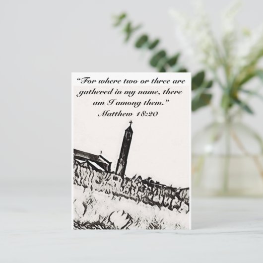 Carte postale religieuse (Debout devant)