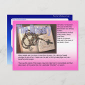 Carte Postale Religion, Catholique Romaine, Rosaire (Devant / Derrière)