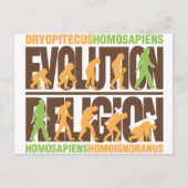 Carte Postale Religion Contre Évolution (Devant)