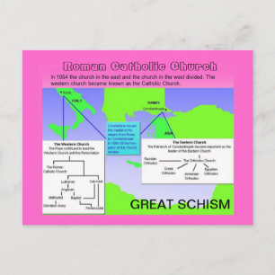 Carte Postale Religion, Église catholique romaine, Grand Schisme