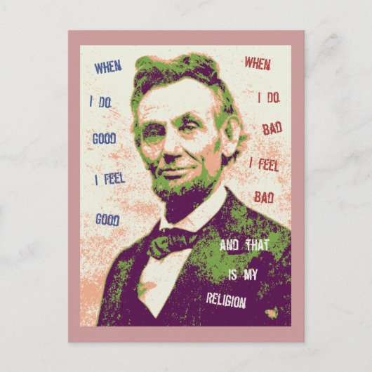 Carte Postale Religion Lincoln (Devant)