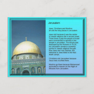 Carte Postale Religion, visiteurs vers Jérusalem