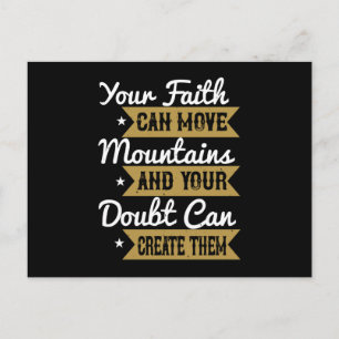 Carte Postale Religion - Votre Foi Peut Déplacer Les Montagnes