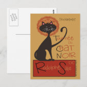 Carte Postale Remake moderne de Le Conversation Noir Chat noir (Devant / Derrière)