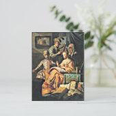 Carte Postale Rembrandt - Allégorie musicale (Debout devant)