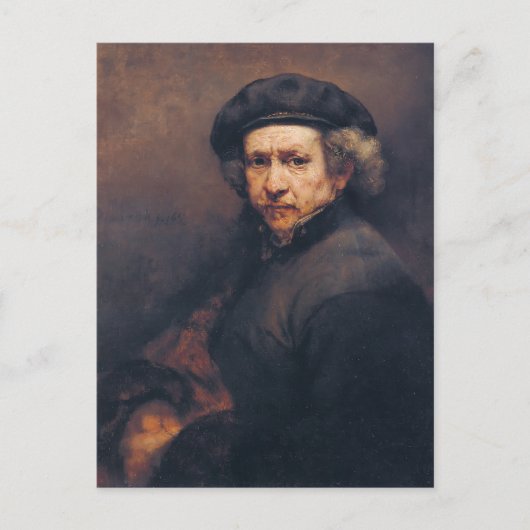 Carte Postale Rembrandt : Autoportrait (Devant)