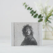 Carte Postale Rembrandt : Autoportrait, Confrontation (Debout devant)