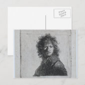 Carte Postale Rembrandt : Autoportrait, Confrontation (Devant / Derrière)