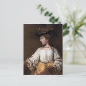 Carte Postale Rembrandt Flora (Debout devant)