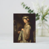Carte Postale Rembrandt - Flora, peinture baroque populaire, (Debout devant)