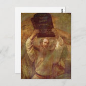 Carte Postale Rembrandt Harmensz. van Rijn Moses mit den Gesetze (Devant / Derrière)