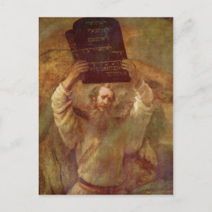 Carte Postale Rembrandt Harmensz. van Rijn Moses mit den Gesetze