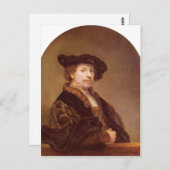 Carte Postale Rembrandt Harmensz. van Rijn Selbstportr? t 1640 T (Devant / Derrière)