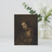 Carte Postale Rembrandt Hendrickje Stoffels (Debout devant)
