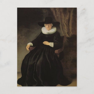 Carte Postale Rembrandt : Maria Bockennolle, épouse de Johannes