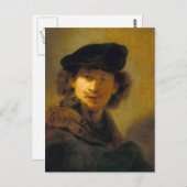 Carte Postale Rembrandt Self Portrait 2 (Devant / Derrière)