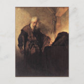 Carte Postale Rembrandt - St. Paul à son bureau d'écriture (Devant)