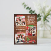 Carte Postale Remercié Grateful Bénie Bande de camion en bois po (Debout devant)