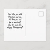Carte Postale Remercie le Seigneur, Inspiration Bible Verse (Dos)