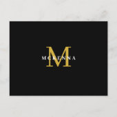 Carte Postale Remerciement à un client d'entreprise pour l'or no (Devant)