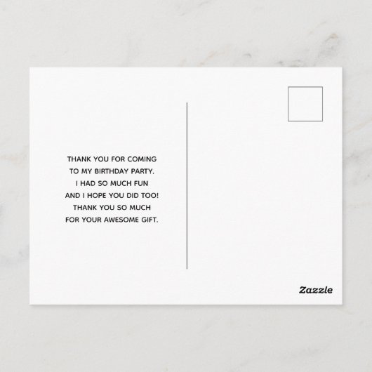 Carte Postale Remerciement abstrait d'améthyste pourpre et d'or (Dos)