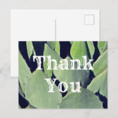Carte Postale Remerciement Appreciation d'Agave de Style Sud-Oue (Devant / Derrière)
