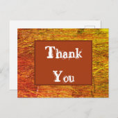 Carte Postale Remerciement Appréciation des couleurs d'automne o (Devant / Derrière)