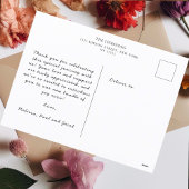 Carte Postale Remerciement Baby Shower Collage Arche Photo Éléga