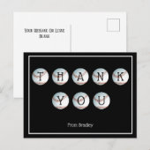 Carte Postale Remerciement Baseball Personnalisé (Devant / Derrière)