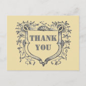 Carte Postale Remerciement Bouclier Orné de Reconnaissance de la (Devant)