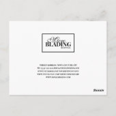 Carte Postale Remerciement Client Microblading Noir Blanc Remise (Dos)