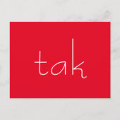 Carte Postale Remerciement danois (Devant)