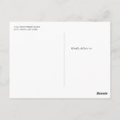 Carte Postale Remerciement de baptême pour filles rose (Dos)