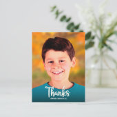 Carte Postale Remerciement de Bar Mitzvah écriture moderne en gr (Debout devant)